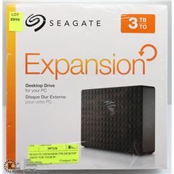 SEAGATE EXPANSION 3TB DESKTOP DRIVE FOR YOUR PC