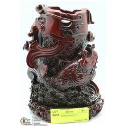 CHINESE FISH STATUE 11"
