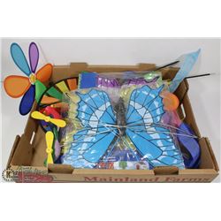 FLAT OF WHIRLYGIGS AND BUTTERFLIES