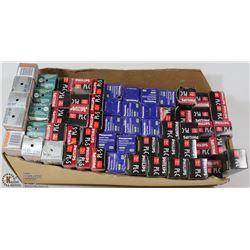 BOX OF ASSORTED ENERGY SAVER LIGHT BULBS