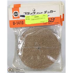 LOT OF 8 B&D SANDING DISCS 60 GRIT