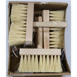 LOT OF 5 WHITE WASH HAND BRUSHES