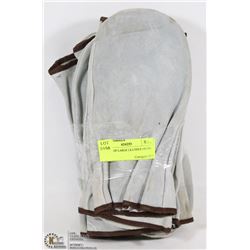 7 PAIRS OF LARGE LEATHER MITTS