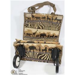 WHEELED SAFARI SHOPPING BAG