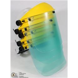 LOT OF 5 FACE SHIELDS