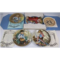 5 ASSORTED COLLECTOR PLATES ALL IN BOXES WITH COA