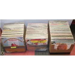3 BOXES OF RECORD ALBUMS