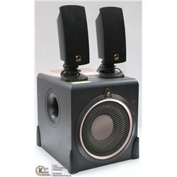 ACOUSTIC AUTHORITY SUB WOOFER AND SET OF