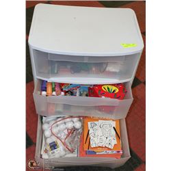 LARGE WHITE 3-TIER STORAGE CONTAINER