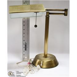 HEAVY BRASS ARTICULATING DESK LAMP