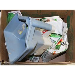 2 BAGS OF ALL-SEASON LAWN FERTILIZER WITH SPREADER