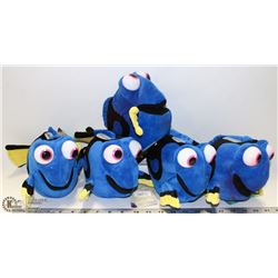 FLAT WITH 5 DORY PLUSH PIGGY BANKS