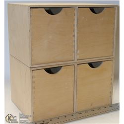 SET OF WOODEN  STORAGE CABINETS