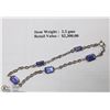 Image 1 : WHITE GOLD TANZANITE BRACELET WITH COA