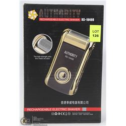 NEW AUTHORITY RECHARGEABLE ELECTRIC SHAVER