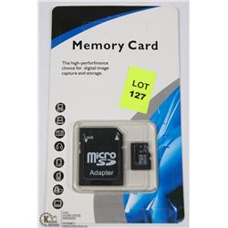 NEW 32GB MICRO SD WITH ADAPTOR