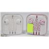Image 1 : TWO PAIRS OF HEADPHONES FOR IPHONE