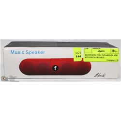 BLUETOOTH "PILL"SPEAKER BLACK WITH RECHARGEABLE