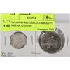 Image 1 : CANADIAN BRITISH COLUMBIA 1971 DOLLAR AND 1968