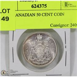 1965 CANADIAN 50 CENT COIN