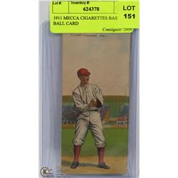 1911 MECCA CIGARETTES BASE BALL CARD