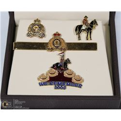 COLLECTION OF RCMP PINS AND TIE CLIPS
