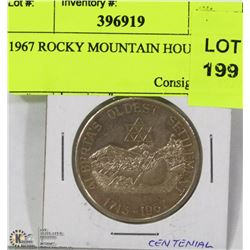 1967 ROCKY MOUNTAIN HOUSE COIN