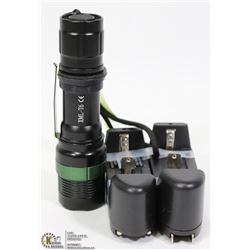 5000 LUMEN TACTICAL LED FLASHLIGHT WITH LITHIUM