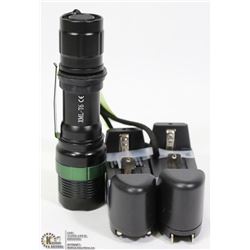 5000 LUMEN TACTICAL LED FLASHLIGHT WITH LITHIUM