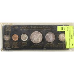 1867-1967 CANADA CENTENNIAL 6-PC SILVER