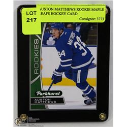 AUSTON MATTHEWS ROOKIE MAPLE LEAFS HOCKEY CARD
