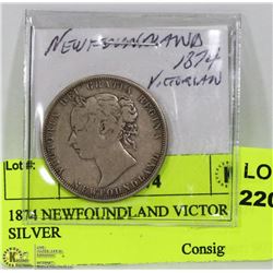 1874 NEWFOUNDLAND VICTORIAN SILVER