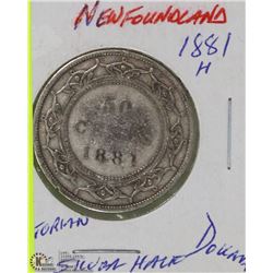 1881-H NEWFOUNDLAND VICTORIAN SILVER