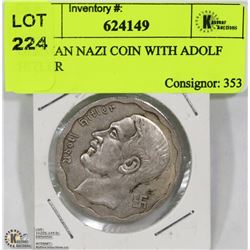 GERMAN NAZI COIN WITH ADOLF HITLER