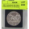 Image 1 : 1989 CANADIAN SILVER DOLLAR COIN DOUGLAS MCKENZIE