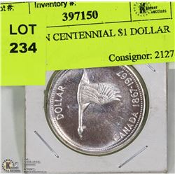 CANADIAN CENTENNIAL $1 DOLLAR COIN