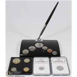 BAG OF COLLECTIBLES COINS INCL 1973