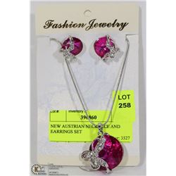 NEW AUSTRIAN CRYSTAL NECKLACE AND