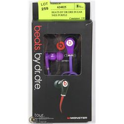 REPLICA BEATS BY DR DRE IN EAR HEADPHONES PURPLE