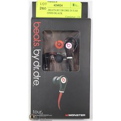 REPLICA BEATS BY DR DRE IN EAR HEADPHONES BLACK