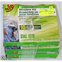 BUNDLE OF 3 SHRINK FILM WINDOW KITS