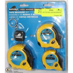 TUFF E NUF 4PC TAPE MEASURE SET