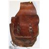 Image 1 : VINTAGE HARLEY-DAVIDSON  LEATHER SADDLE BAG