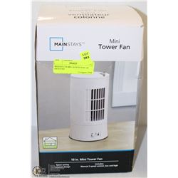 MAINSTAYS MINI TOWER FAN ,10 INCH FAN