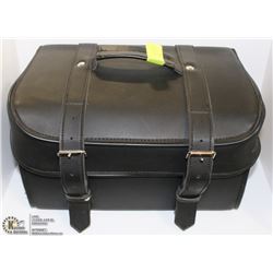 LEATHER MOTOBIKE FRONT LEATHER SADDLE BAG