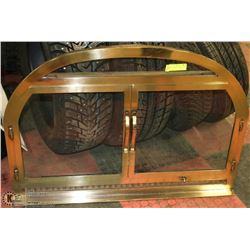 BRASS FIREPLACE SCREEN  39" X 26"