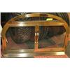 Image 1 : BRASS FIREPLACE SCREEN  39" X 26"
