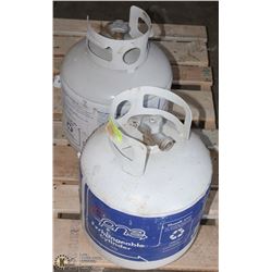 LOT OF TWO 20LB PROPANE TANKS