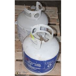 LOT OF TWO 20LB PROPANE TANKS