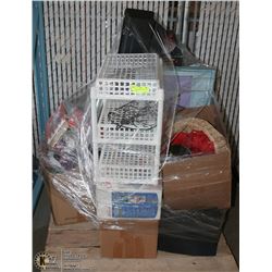 PALLET OF NEW /USED HOUSEHOLD ITEMS INCL
